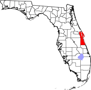 Map of Florida Highlighting Brevard County.svg