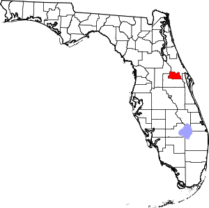 Map of Seminole County Florida Highlighting Seminole County.svg