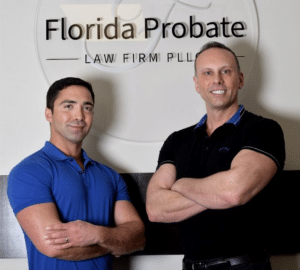 Photo of Florida Probate Law Firm attorneys Michael and Tommy standing together in a professional setting, showcasing their expertise in probate law.