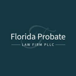 Florida Probate Law Firm PLLC logo in white and dark green background